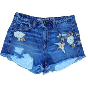 American Eagle High Rise Vintage Festival Shorts